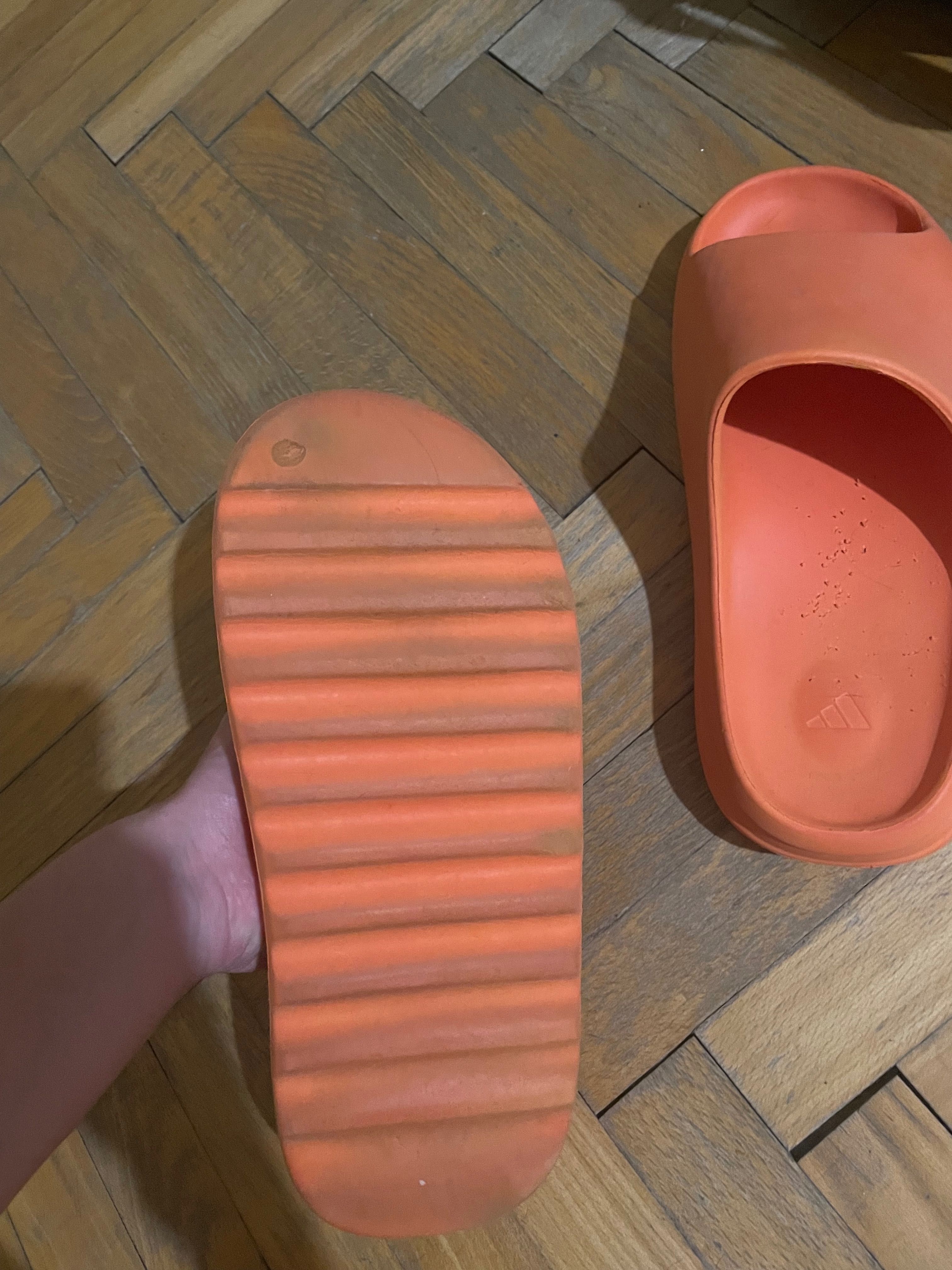 Yeezy slides orange