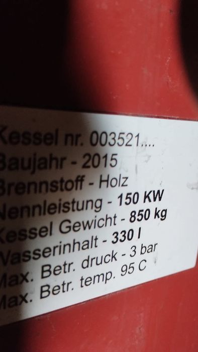 Centrală pe lemne 150kW