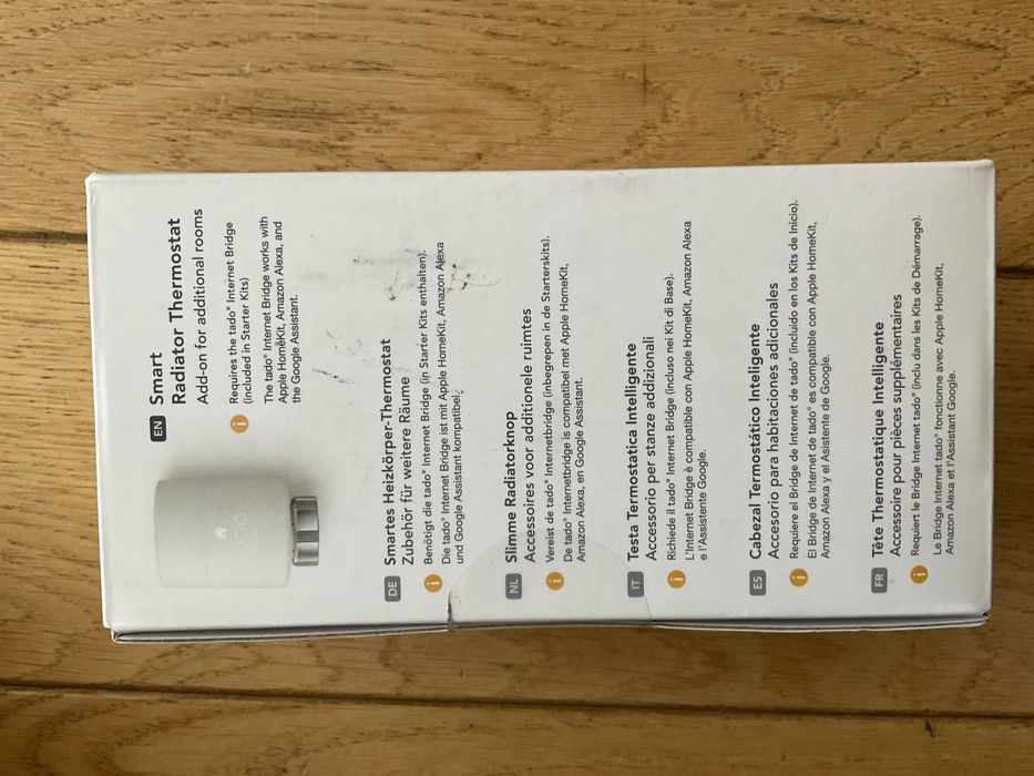 Termostat de radiator smart Tado, control wireless, alb, 78x52mm