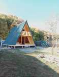 Construim Cabana stil A-Frame, Case si Foisoare din structura de lemn