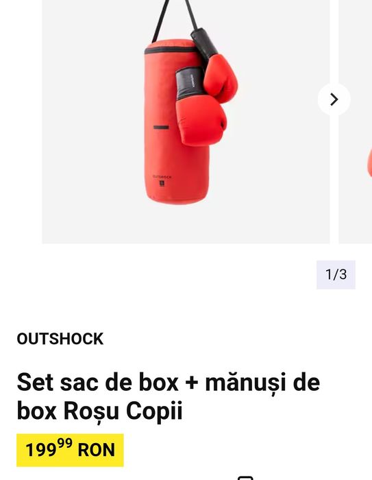 Sac de box copii mănuși de box