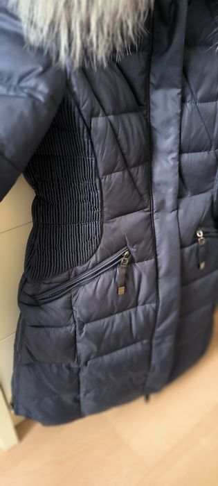 Куртка пуховик с натуральным мехом