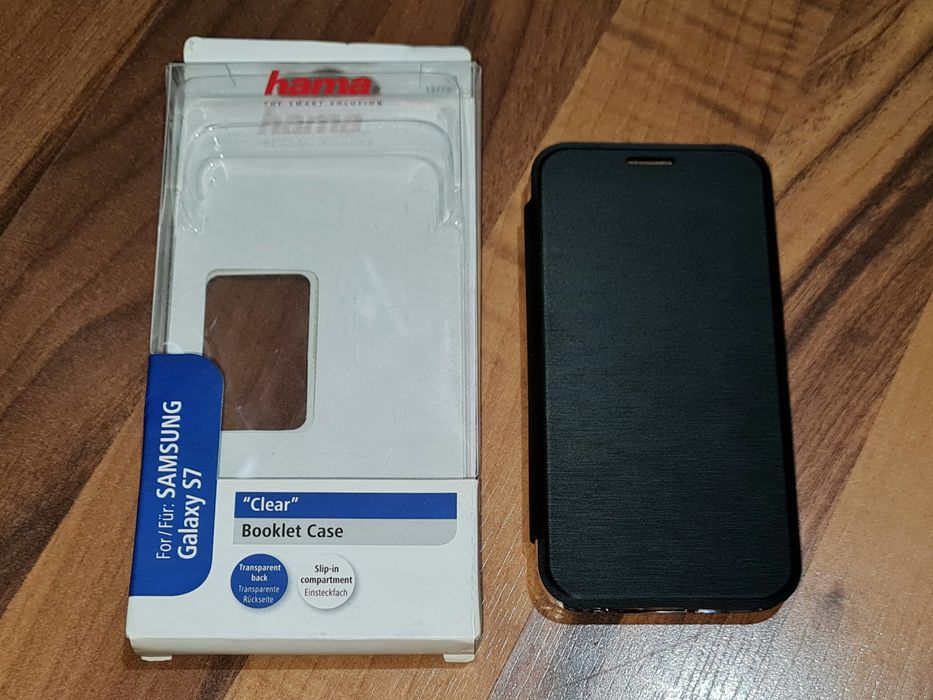 Husa flip originala Hama Clear Booklet Case Samsung Galaxy S7 G930