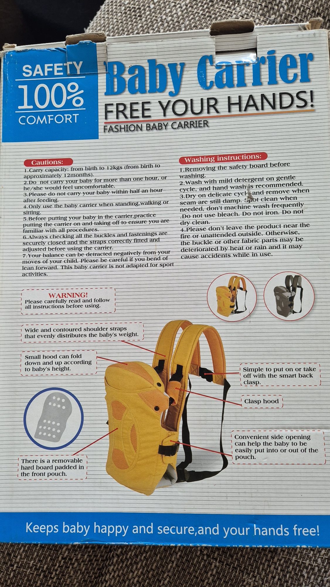 Бебешко кенгуру Baby Carrier