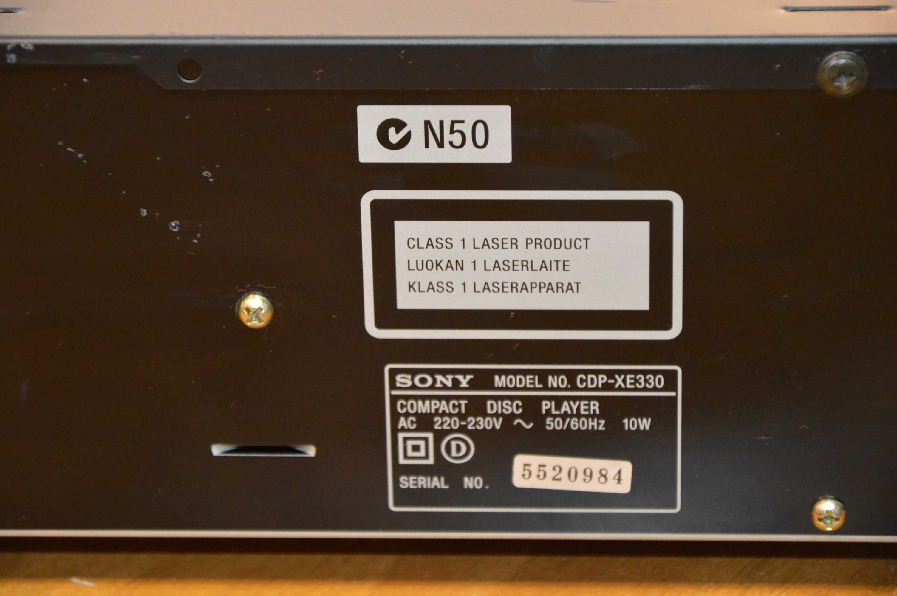 CD player Sony CDP-XE330