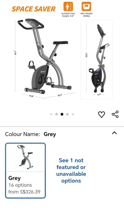 Bicicleta fitness pliabilă