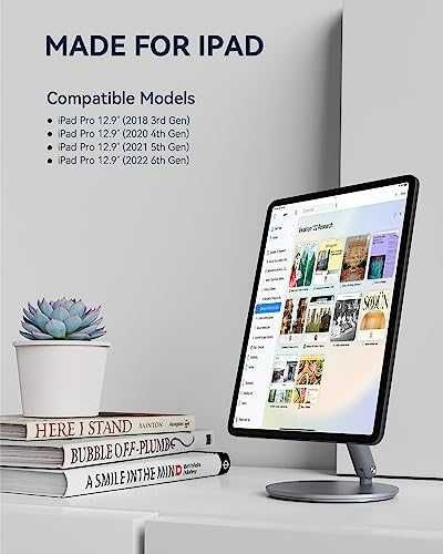 Нова Въртяща се магнитна стойка за iPad алуминиев държач таблет Apple