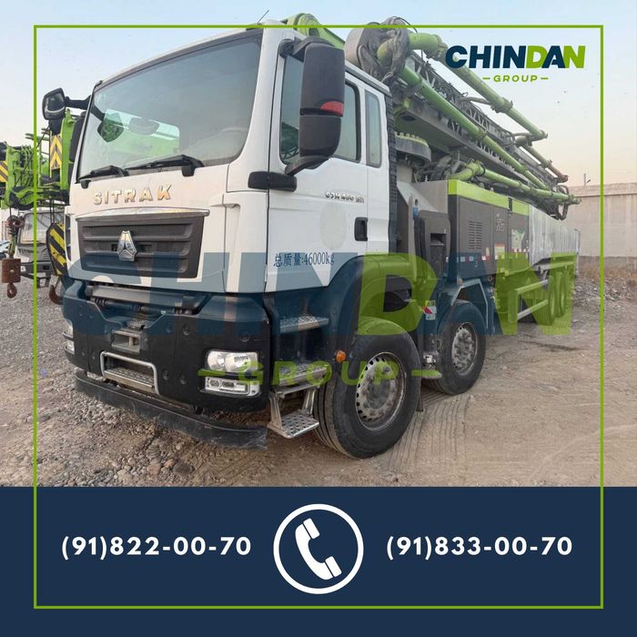 Автобетононасос Zoomlion 62 метр шасси Sitrak в продаже