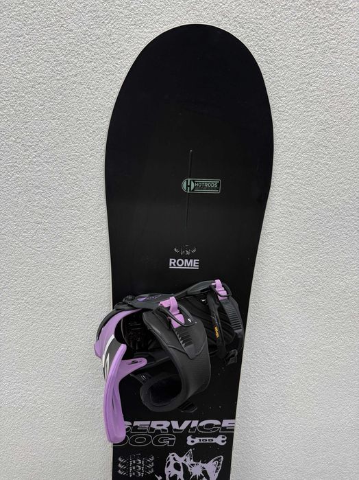 placa snowboard rome service dog L155cm