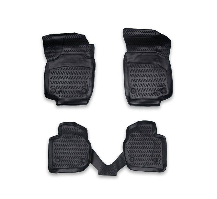 Covoare cauciuc stil tavita Skoda Rapid 2013-> ERK