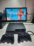 Playstation 3 Слим Прошитый 21 игры, 2 джойстик