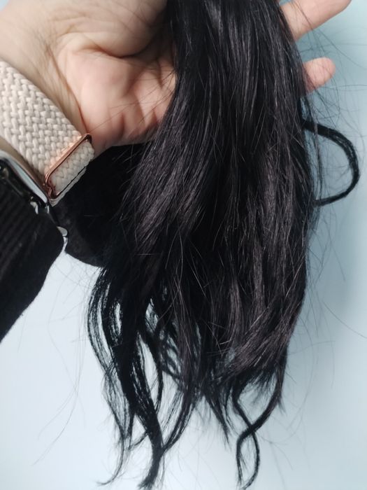 Естествена черна коса