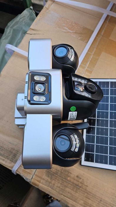 Камера със соларен панел V380Pro 4G, SIM карта, 18MP Full HD, 3 зони