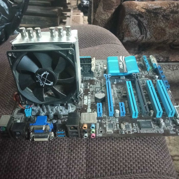 Материнская плата 16гб ОЗУ. ЦП 2500к 1155 сокет