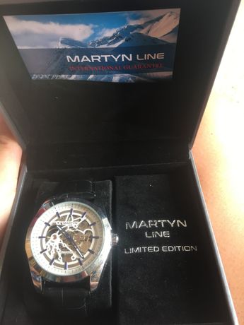 Vând ceas Martyn Line limited edition automatic curea neagra de piele