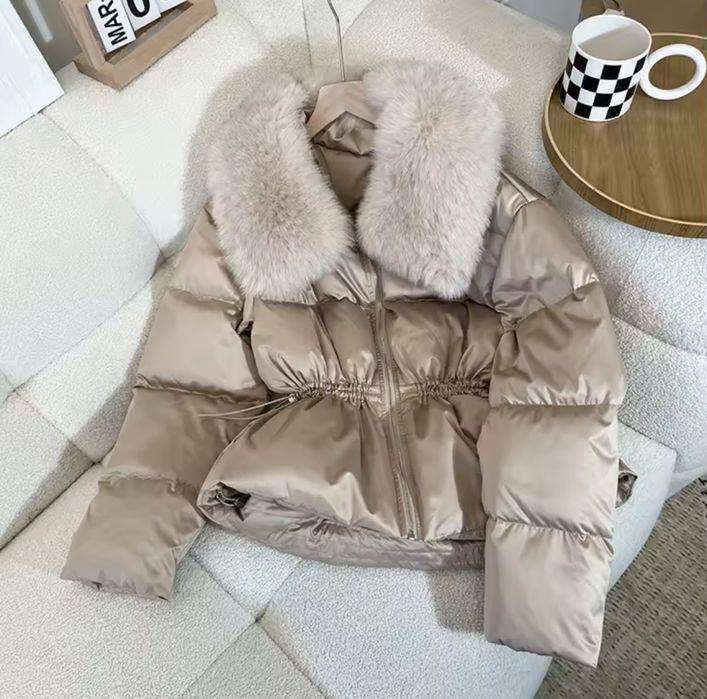 Зимно  яке с яка от естествен косъм