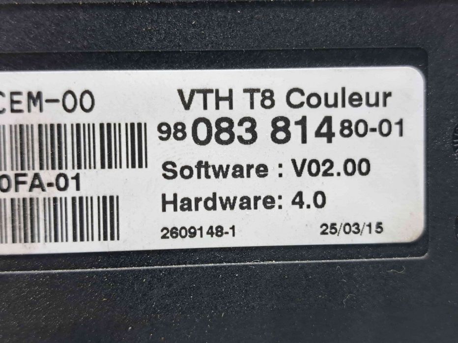 Display bord Peugeot 3008 [Fabr 2009-2016] 9808381480