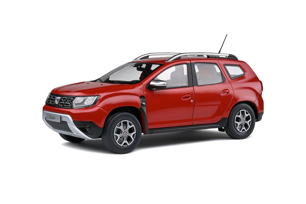 Macheta metalica Dacia Duster rosie scara 1/18 - 26 cm  noua sigilata