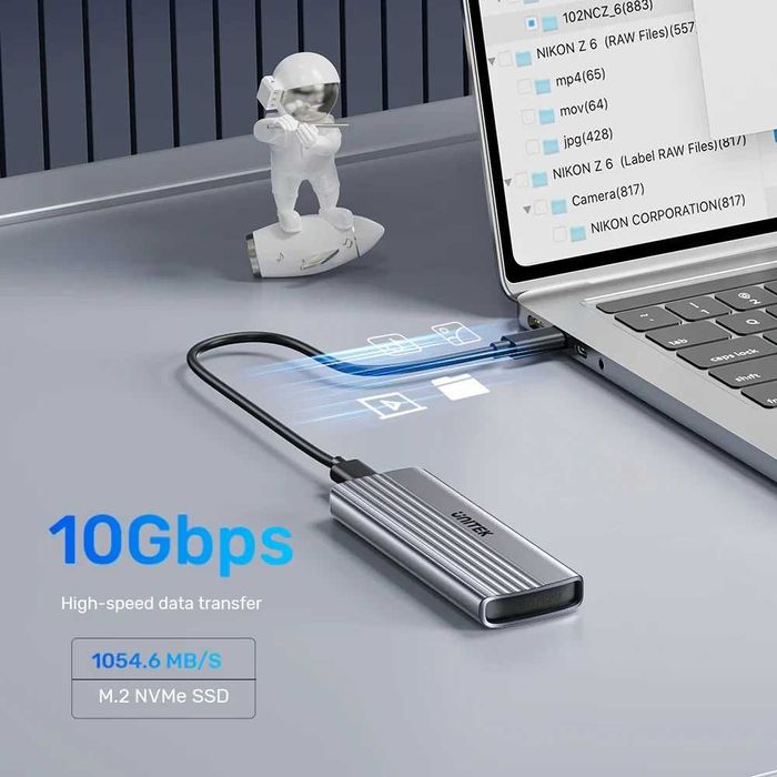USB Външна кутия за SSD M.2 NVMe 10Gbps USB 3.1 Type-C/A + Гаранция