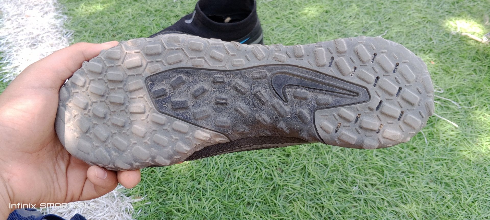 Nike fhantom gt2 academy df tf черно синий 9,5 сороконожки