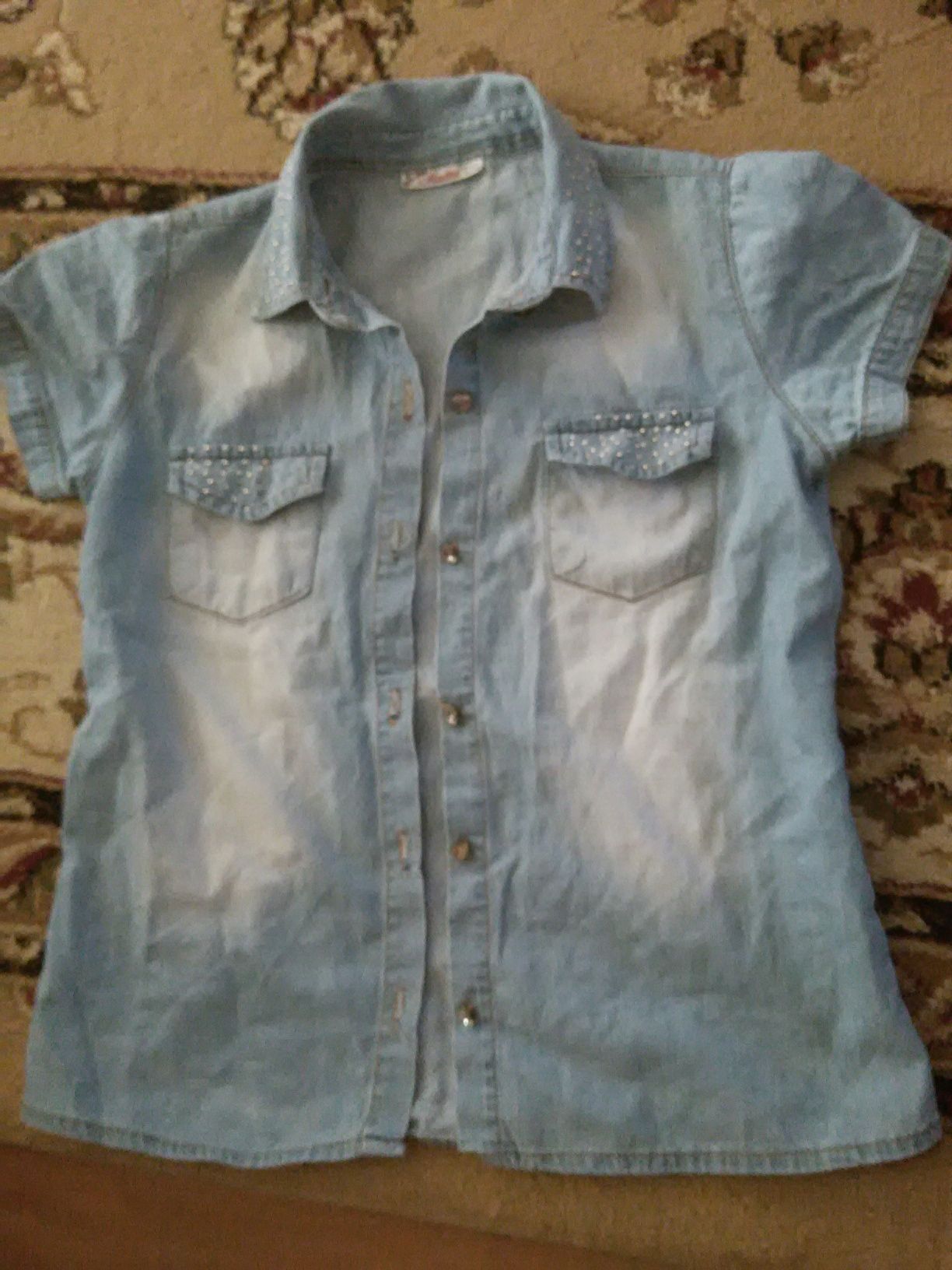 Джинсовая рубашка на 3-4 года