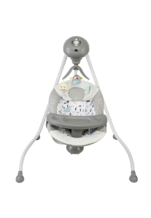 Leagan electric Wunderkid Side, cu conectare la priza, Gri