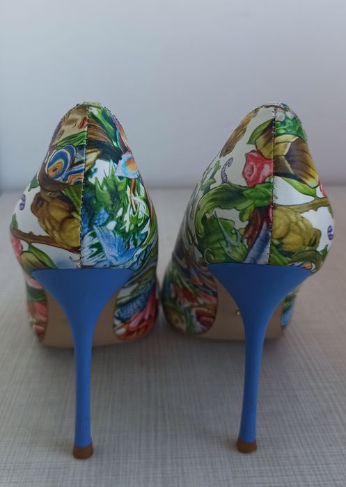 Pantofi eleganți stiletto multicolor mărimea 36