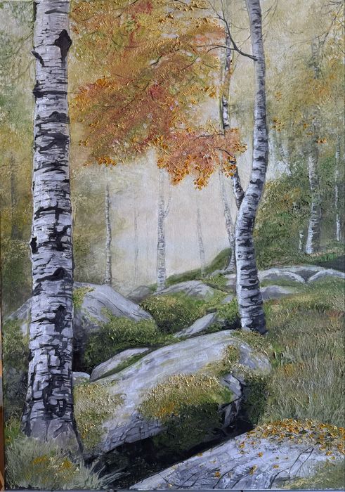 Картина масло Гора