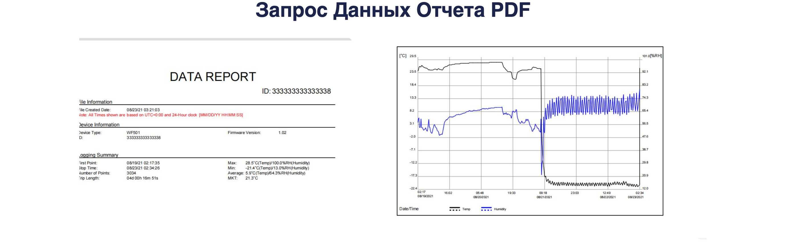 Logger Дата - Логгер с WI-FI WF501B