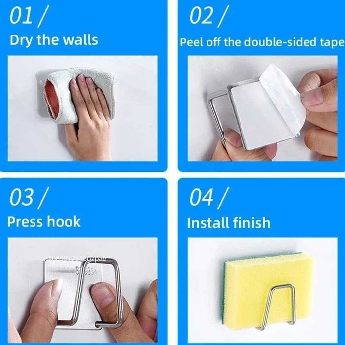 6 бр. Неръждаема стойка - кухненски аксесоар