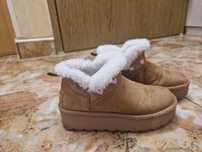 Ghete SKECHERS fetite, cu captuseala de blana sintetica Glamslam HI