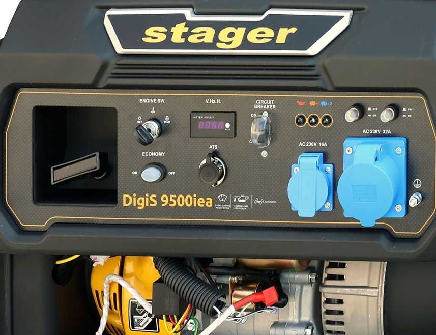 Stager DigiS 9500iea Generator cu invertor open 9.5kW, 230V benzina