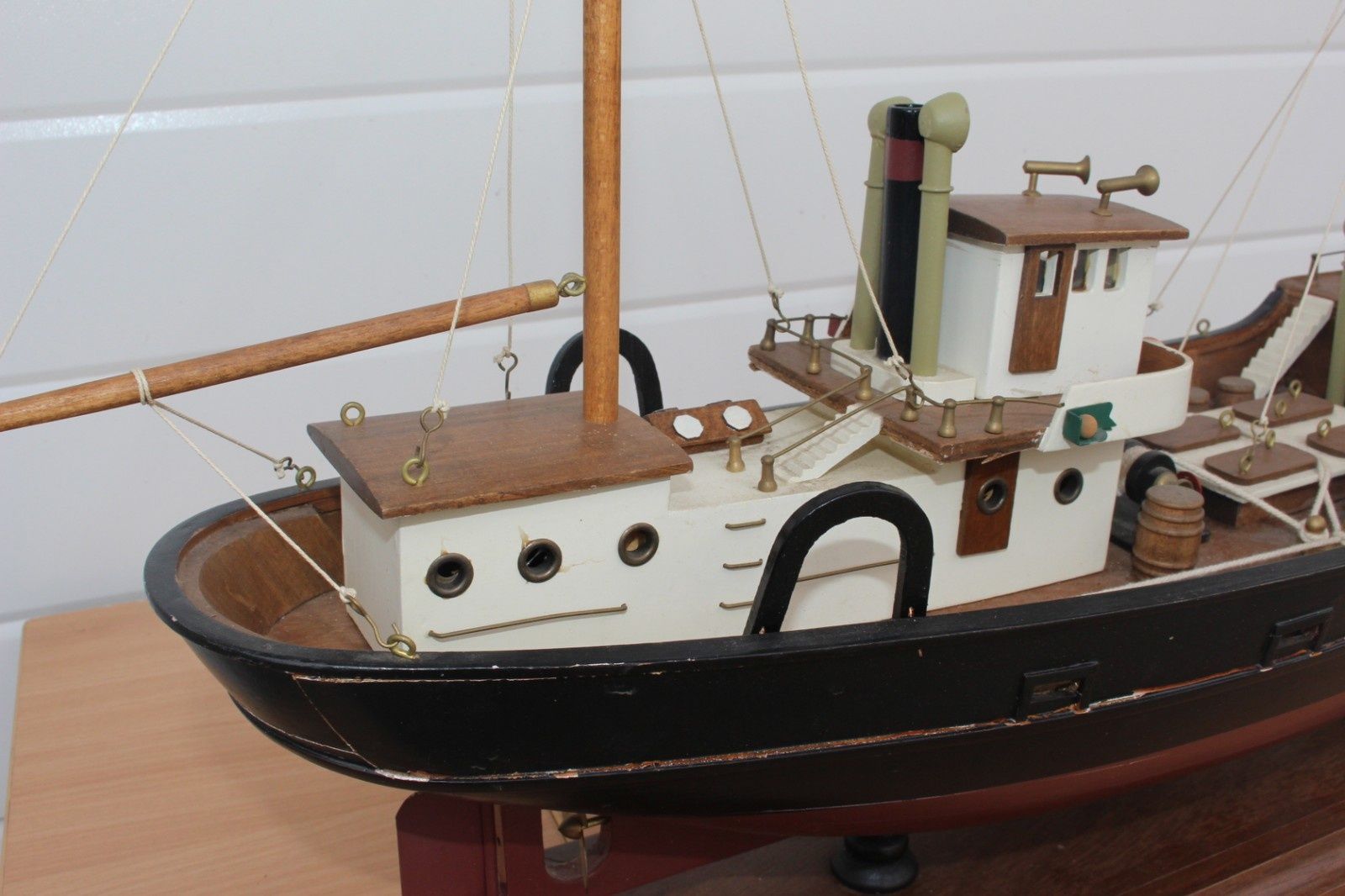 Уникален макет на дървен Холандски търговски кораб. Детайлна изработка