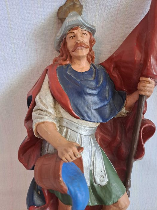 Sfantul Florian statueta lemn 35 cm