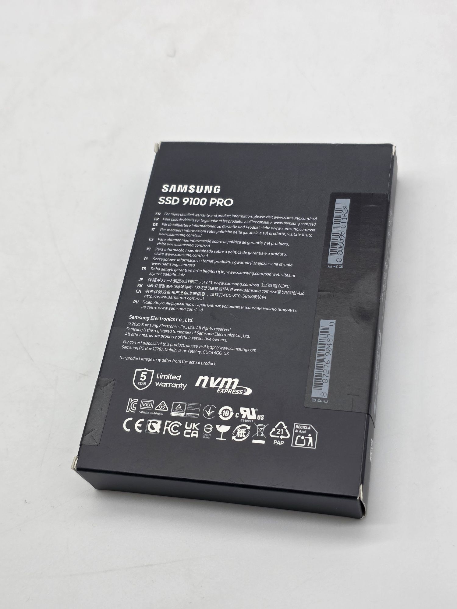 Solid State Drive (SSD) Samsung 9100 PRO 1TB, PCIe Gen 5.0, SIGILAT