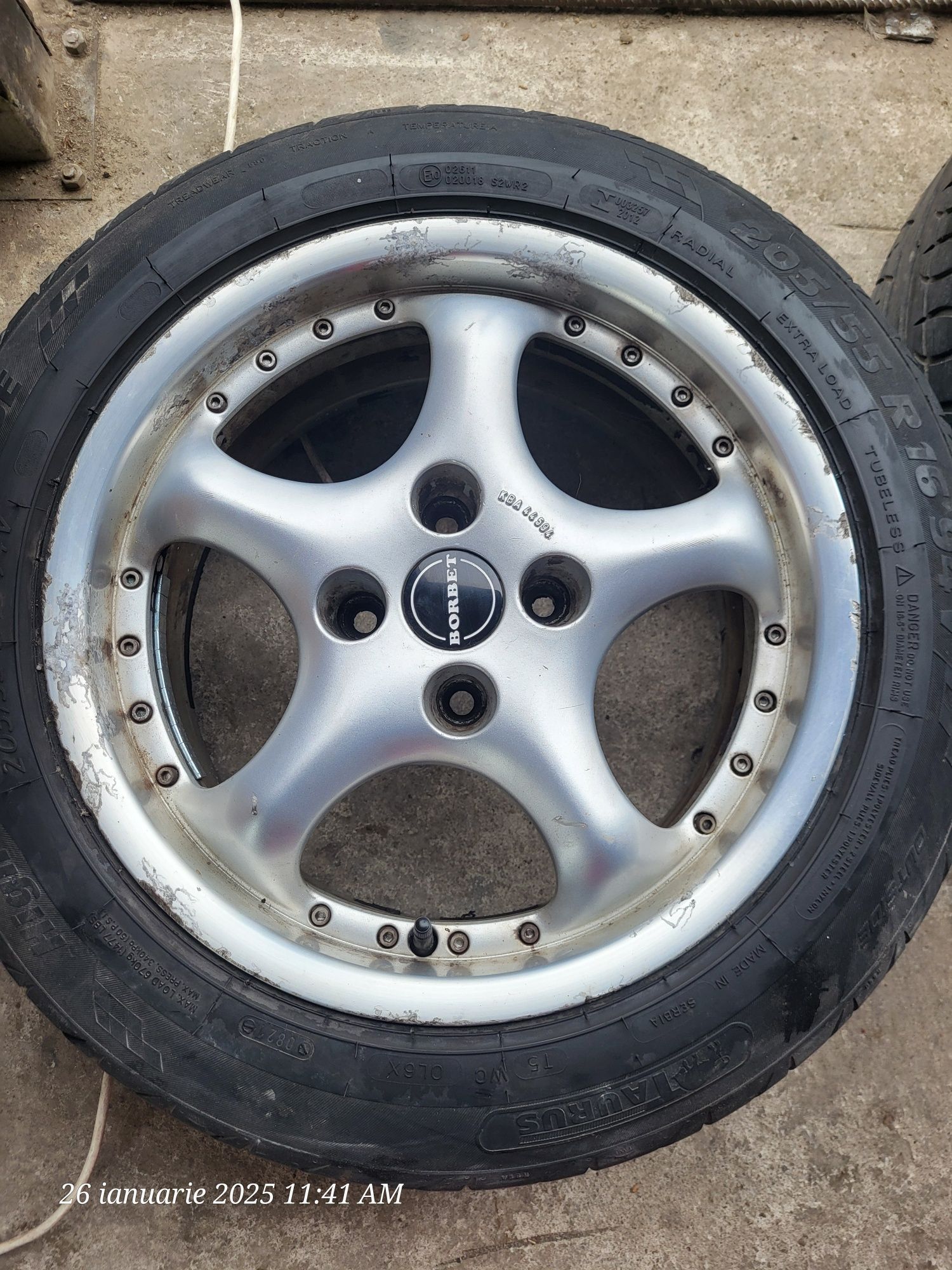 Jante 4x108 R16 borbet plus Anvelope