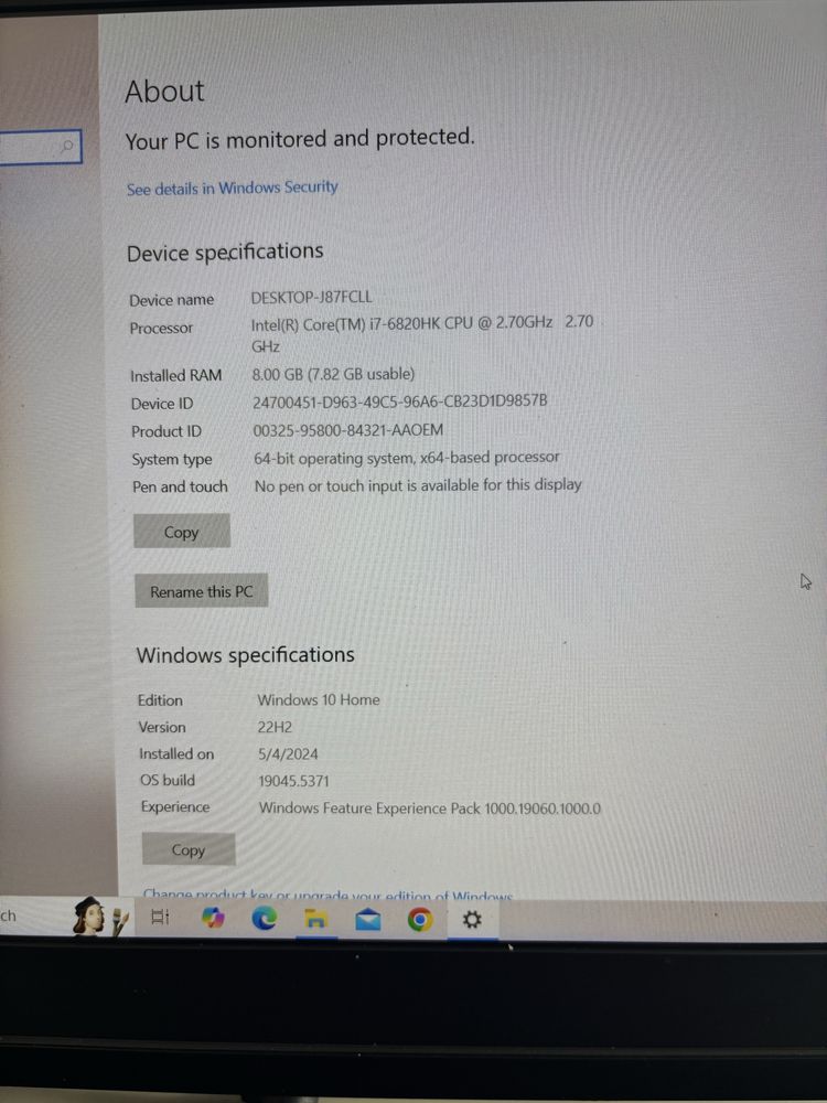 Laptop Clevo Gaming• i7-6820HK • Placa video dedicata de 6 Gb (Gtx 970