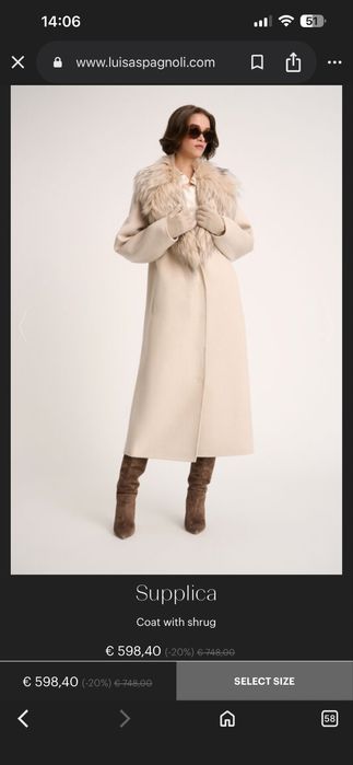Palton Luisa Spagnoli nou