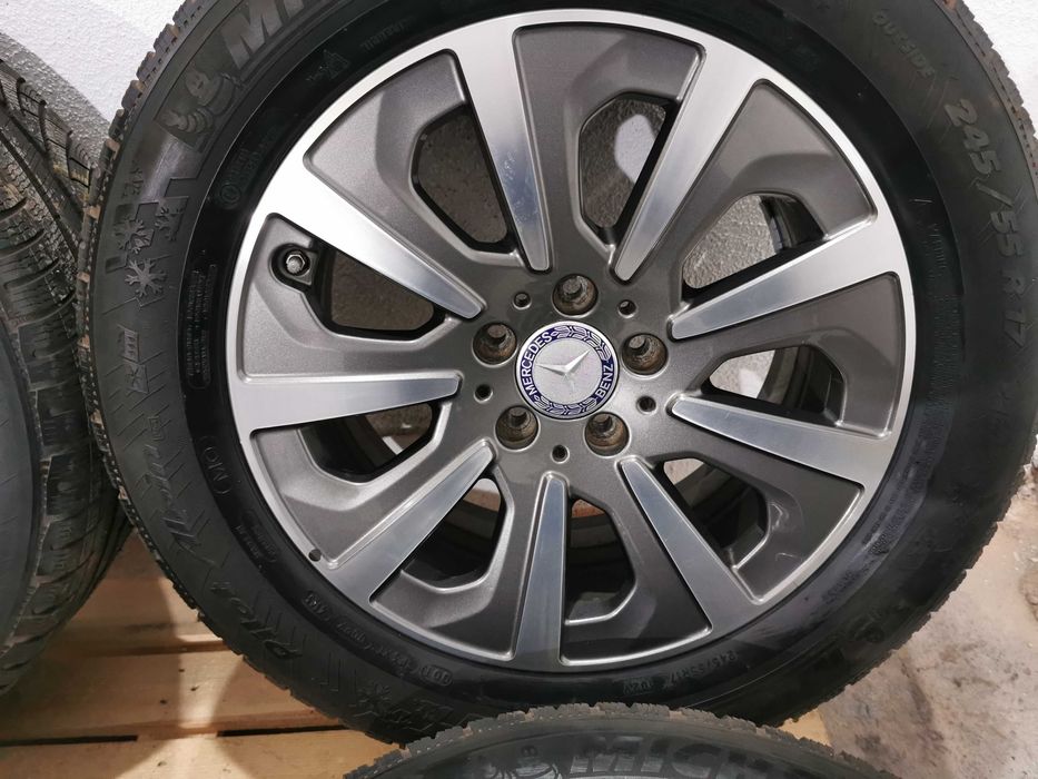 Jante Originale Mercedes S-class R 17 cu anvelope de iarna