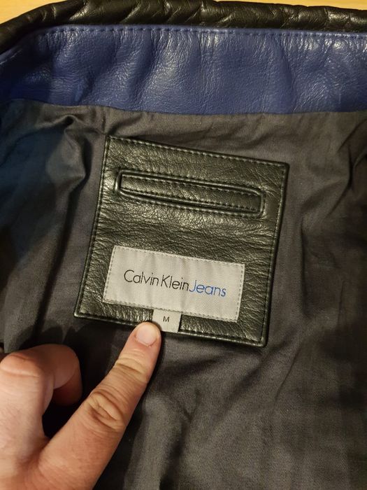 Geaca Din piele Calvin Klein  originala