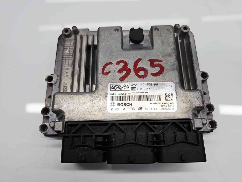Calculator motor ECU Ford Fiesta 6 [Fabr 2008-2019] AV21-12A650-HH 1.4
