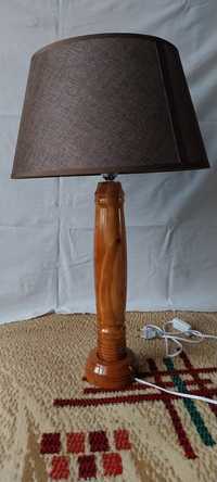 Lampa,veioza lemn masiv prun, lucrata manual
