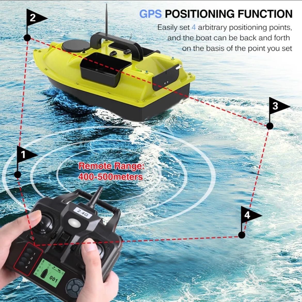 16 puncte GPS Navomodel Barca nadit si plantat momeala pescuit 16 GPS
