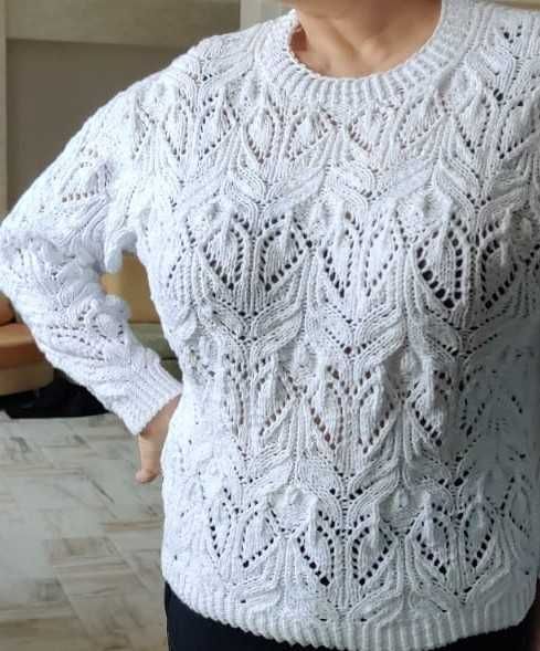 Свитер вязаный, ручной работы, кофта