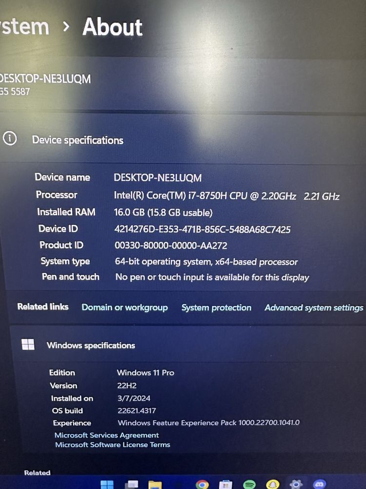 Геймърски лаптоп DELL G5 5587
