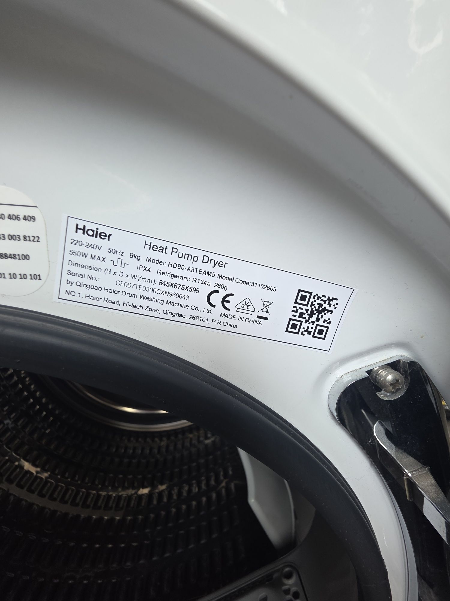 Сушилня Haier 9 kg Wi-Fi HD90-A3TEAM5