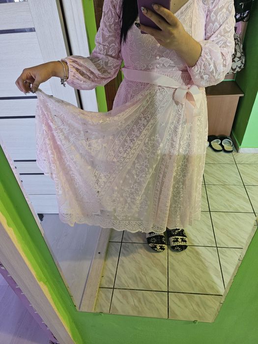 Rochie de ocazie roz m 38