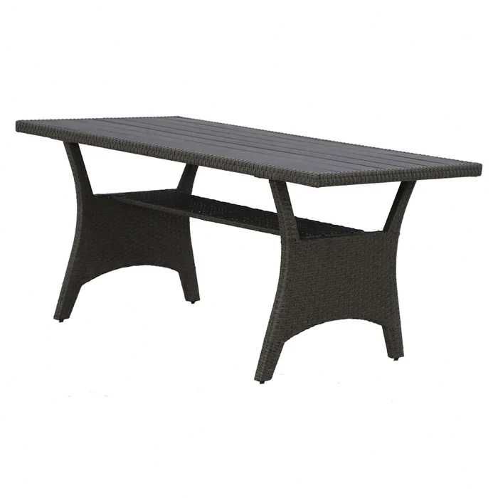 Set mobilier de gradina/terasa canapea/coltar si masa Gri/Negru OFERTA