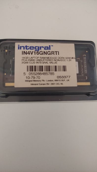 Memorie RAM Laptop Integral 16GB DDR4 3200mhz Nou Sigilat