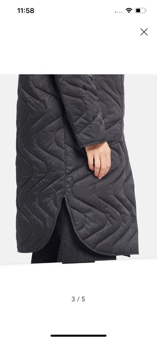 Черно дамско шушляково дълго яке с качулка sOliver black Label